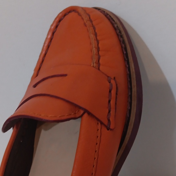Cole Haan Leather Orange Loafer - Picture 5 of 6